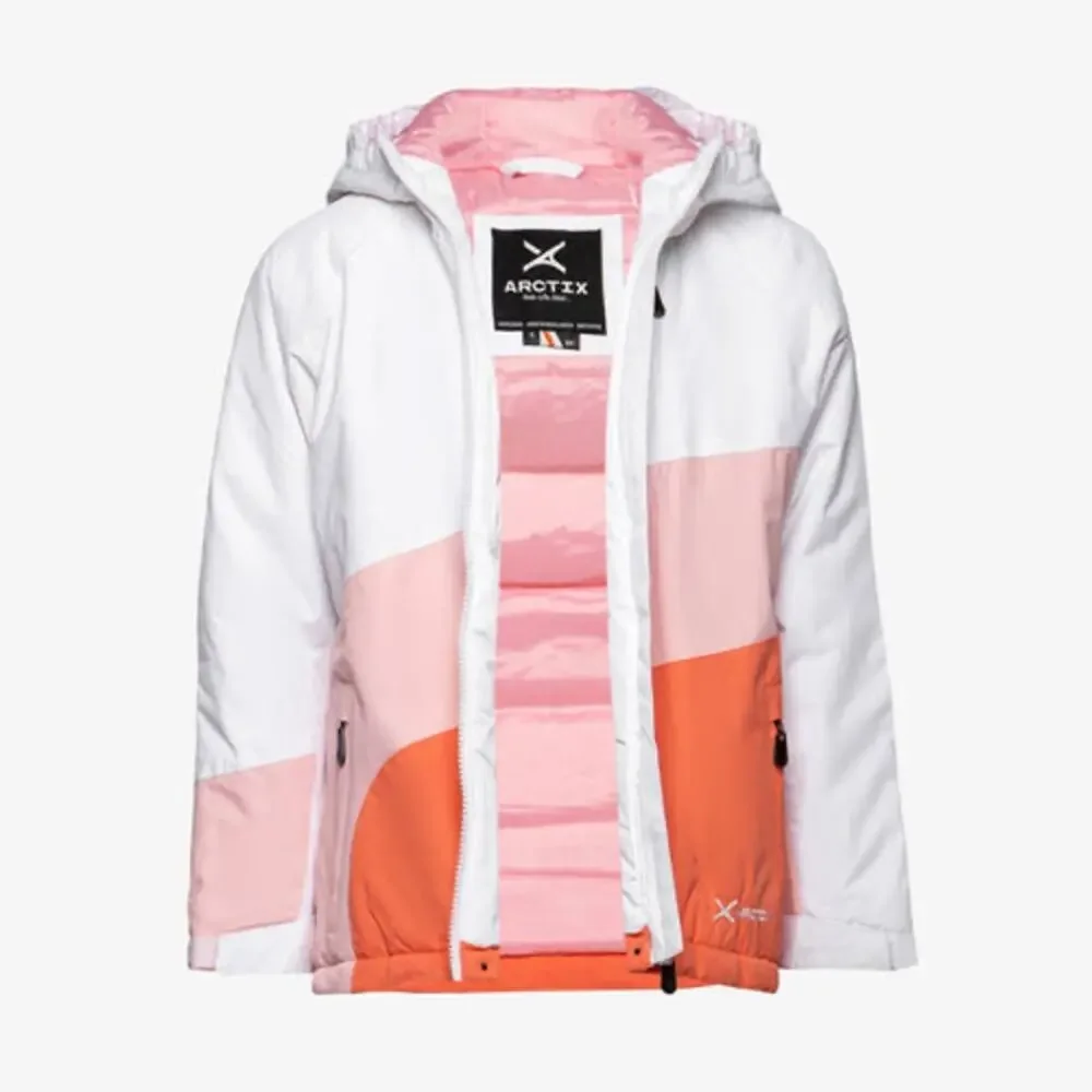 NEW‎ Arctix Girls Frost Colorblock Insulated Winter Parka Jacket White (XS)